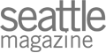 The image features the logo of "Seattle magazine" with the text "seattle magazine" in a bold, sans-serif font.